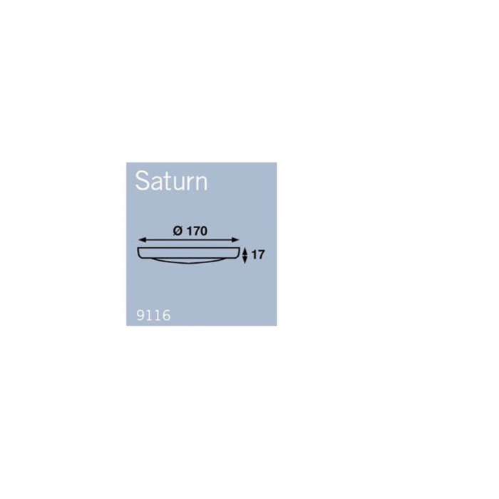 Frilight Frilight Plafonnière Saturn Chroom 170mm met Schakelaar LED