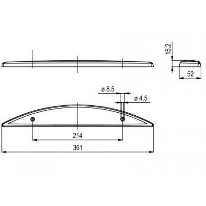 Jokon Jokon Derde Remlicht ZHBL25 11 LEDs Rood