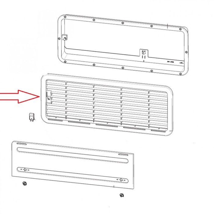 Dometic Dometic rooster L100 donkergrijs 2890593029