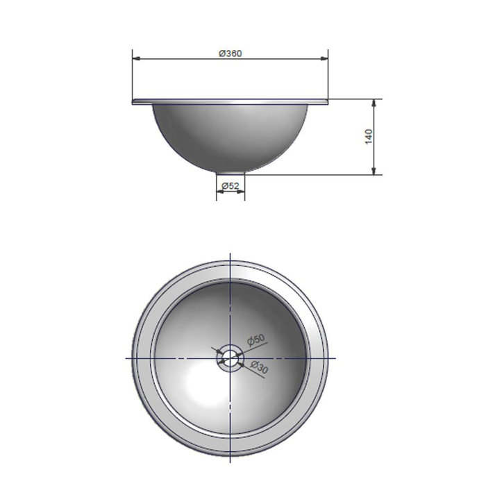 Comet Comet Wasbak Rond Wit