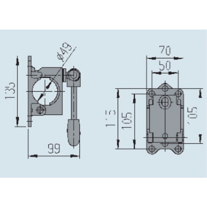 AL-KO AL-KO Neuswielklem Vastzetknevel Klapbaar 48mm