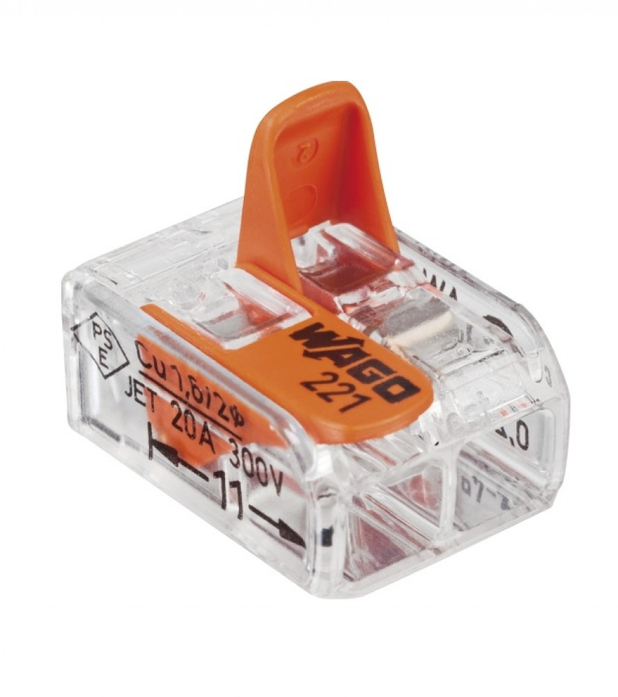 Fjord Outdoor 100 stuks Wago 221 Lasklem 2-Weg