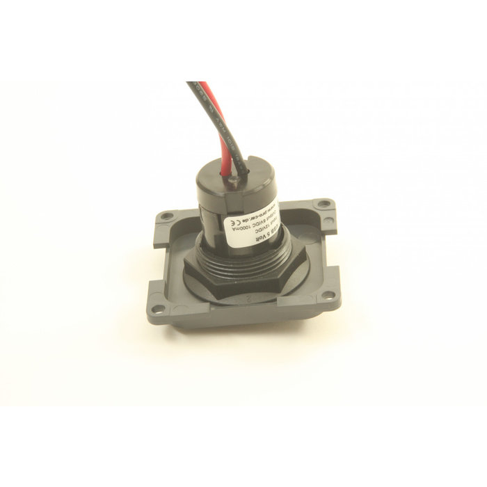 Presto Presto Contactdoos 1x USB Lader 12V Inbouw S-10.000 Grijs