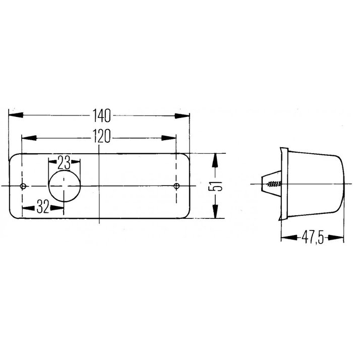 Hella Hella Knipperlicht Extra Categorie 5/6 Links Rechthoekig Oranje 12/24V
