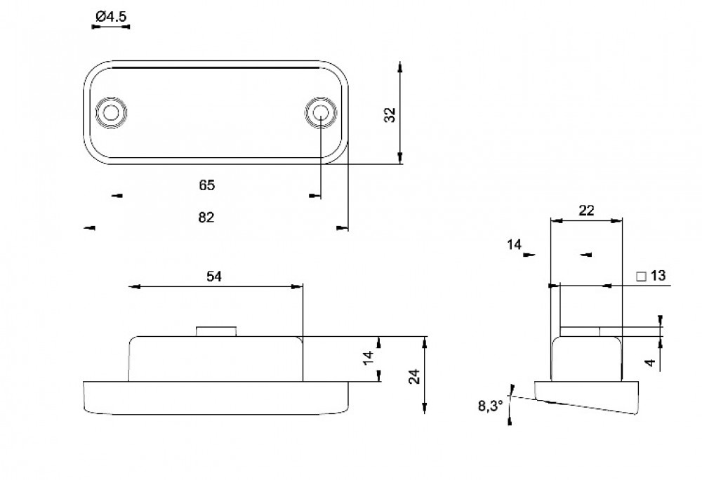 Jokon Jokon Kentekenverlichting K580B LED Inbouw