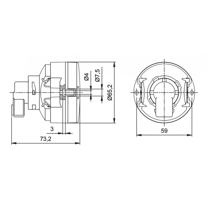 Jokon Jokon Achterlicht en Remlicht L65 Inbouw
