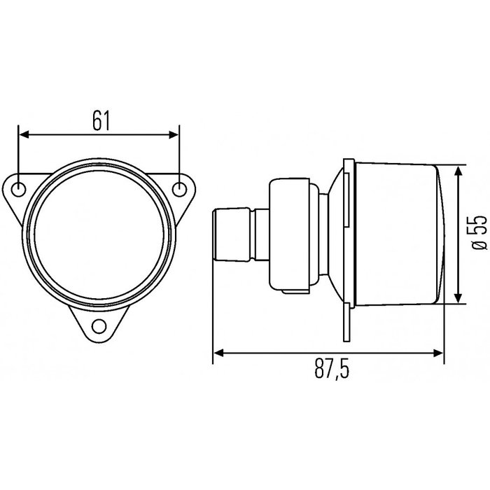 Hella Hella Achterlicht met Gloeilamp 12V