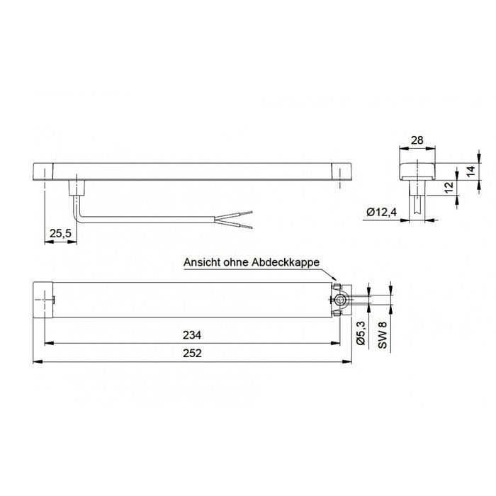 Jokon Jokon Achterlicht LED L250 Langwerpig Rood