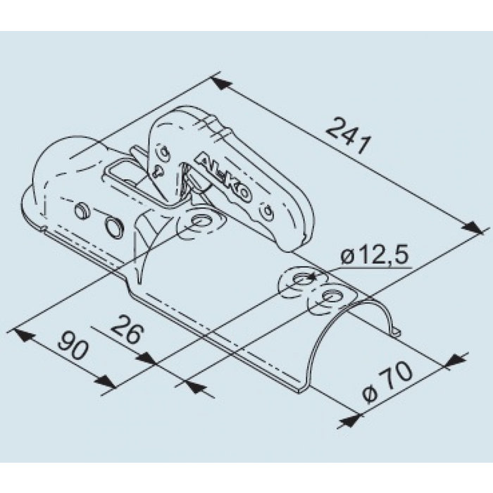AL-KO AL-KO Koppeling AK7 750kg Rond 70mm
