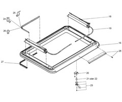 Dometic Dometic Heki 1 Aansdrijfasje v. dakdikte >55mm