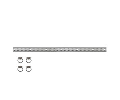 HTD HTD Garage Bar Set 2x60cm + 4 Ringen
