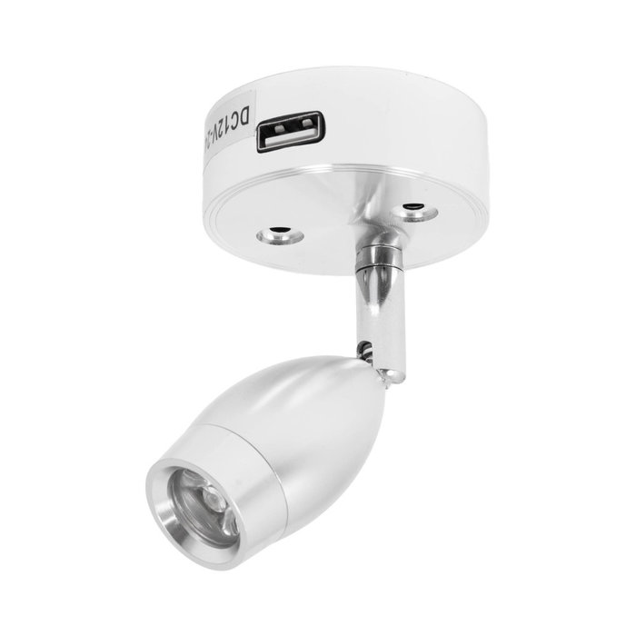 Vechline Vechline Opbouwspot Vega 3W met 2A USB