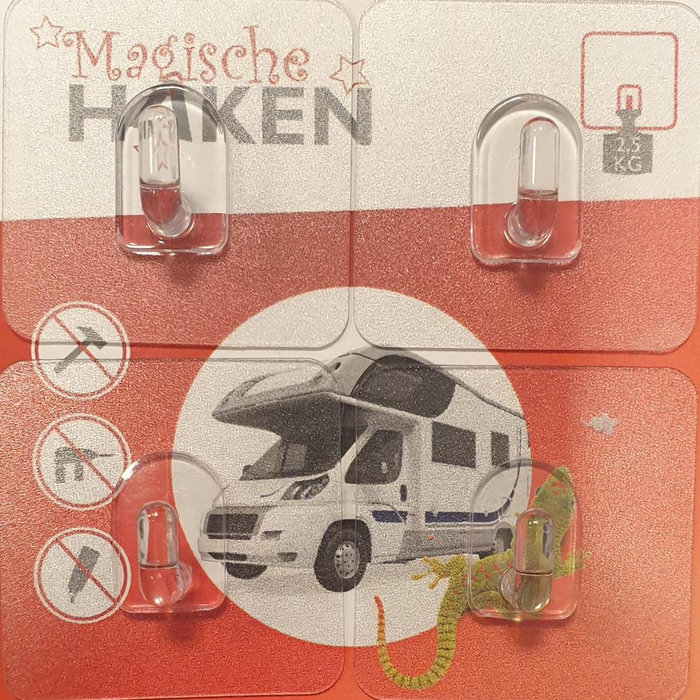 FjordOutdoor Wandhaak Magische Haken Mini 4st.