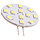Vechline Lamp LED G4 2W/250Lumen/12Leds Zijsteek