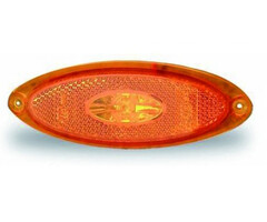 Jokon 5 stuks Jokon Zijmarkering LED SMLR2010 Ovaal Opbouw Oranje-Oranje Frame