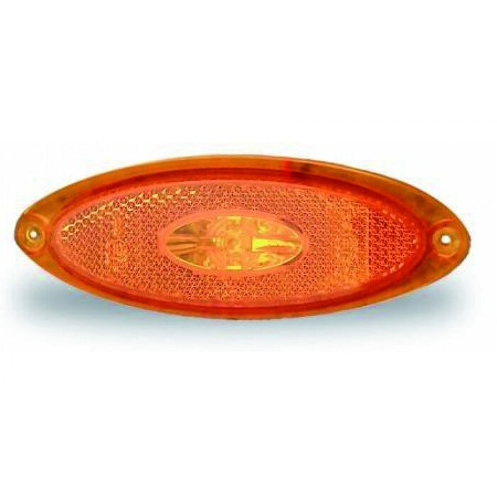Jokon 5 stuks Jokon Zijmarkering LED SMLR2010 Ovaal Opbouw Oranje-Oranje Frame