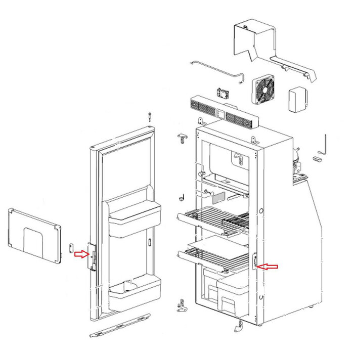 Thetford Thetford Handvat met Slotplaat T1090