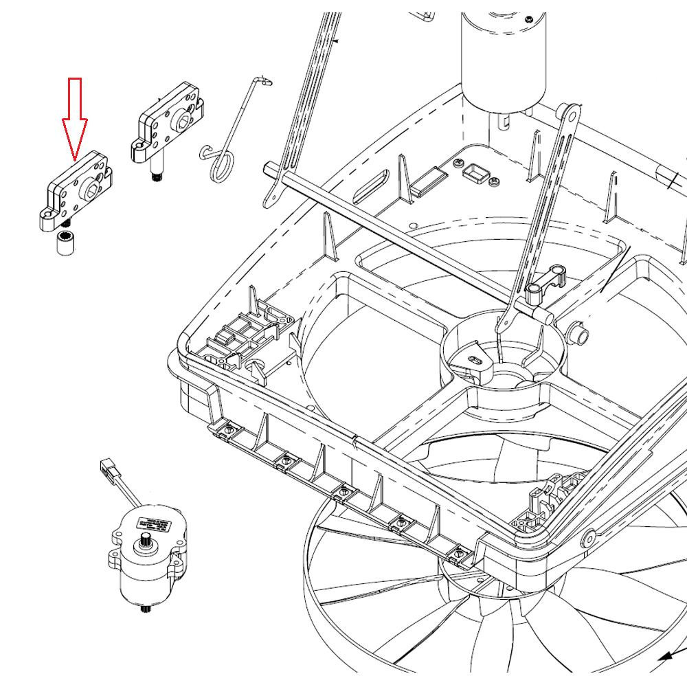 Maxxfan MaxxFan Opdraaimechanisme Automatisch