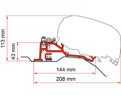 Fiamma Fiamma Adapterkit Ducato H2 Skyroof