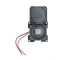 Presto 5 stuks Presto Contactdoos 2x USB 5V m. Klapdeksel Zwart
