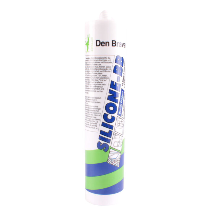 DenBraven 12 stuks Den Braven Siliconenkit BB+Sanitair Transparant-Grijs 310ml
