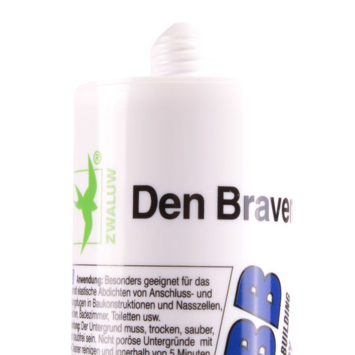DenBraven 12 stuks Den Braven Siliconenkit BB+Sanitair Transparant-Grijs 310ml