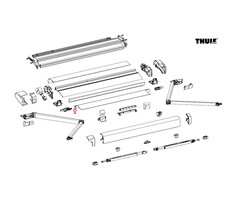 Thule Thule Adapter Eriba Touring Sup. Rol. Tube D30 280