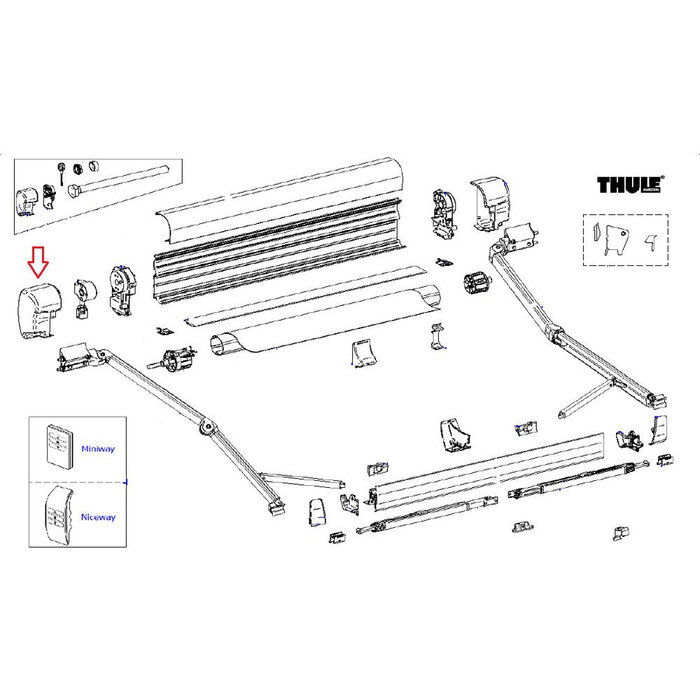 Thule Thule 6300 Back Housing 3.50