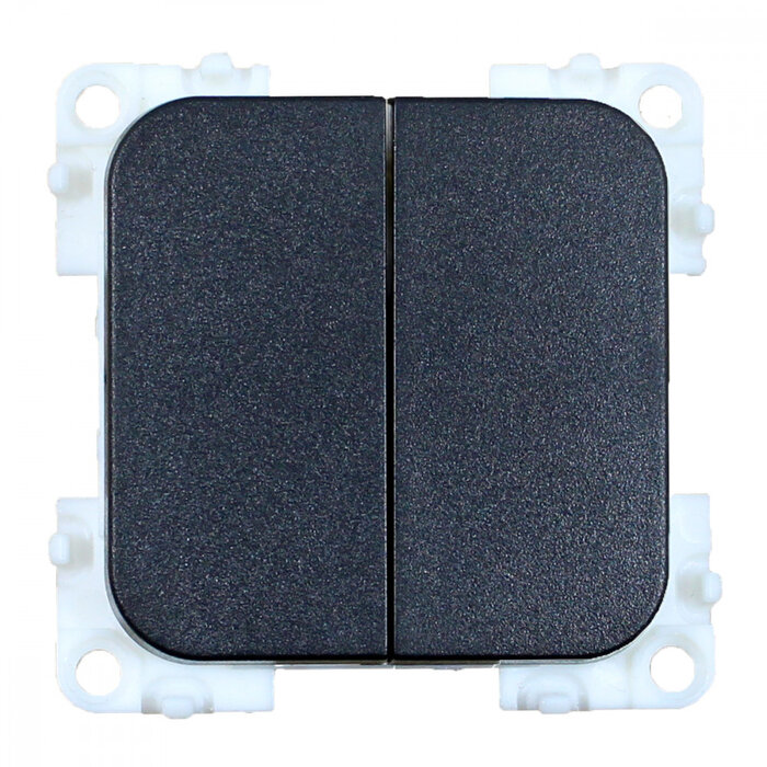 Presto Presto Wipschakel Dubbel S-30.000 Incl Zwart Afdek