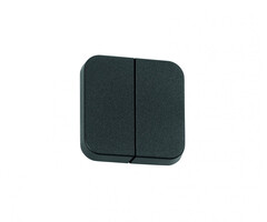 Presto 5 stuks Presto Afdekplaat Wipschak Dubbel S-30.000 Zwart