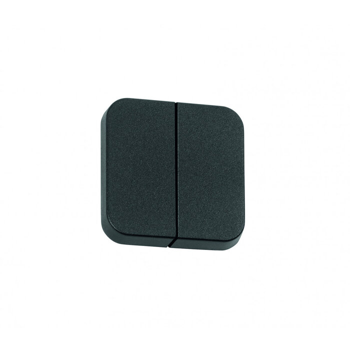 Presto 5 stuks Presto Afdekplaat Wipschak Dubbel S-30.000 Zwart