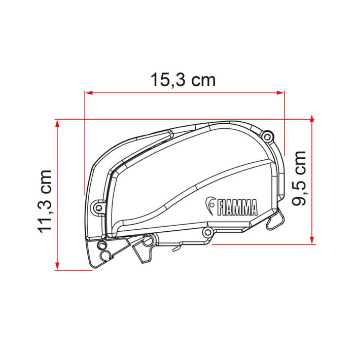 Fiamma Fiamma F80S Ducato 400 Deep Black-Royal Grey