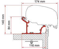 Fiamma Fiamma Adria Caravan Adapter 450 >2015 F65/F80