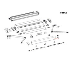 Thule Thule Adapter Eriba Touring Lead Rail 6200 2.80 Wi