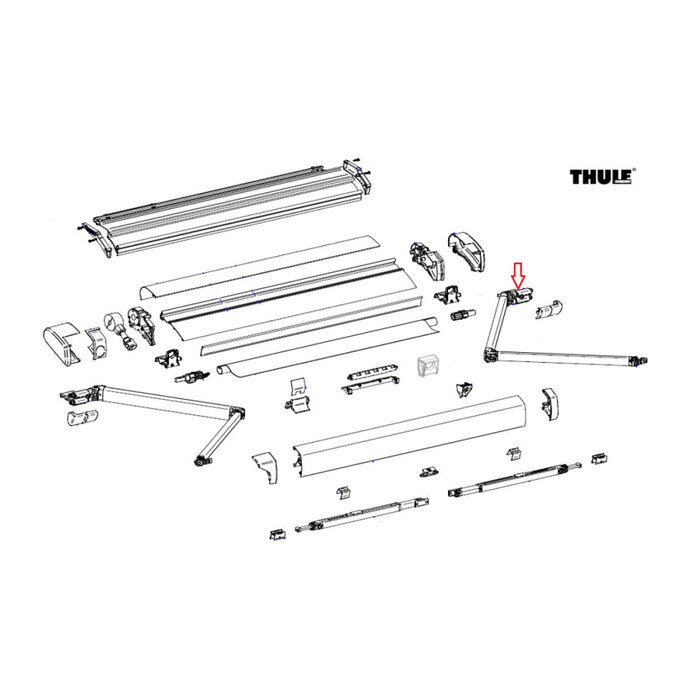 Thule Thule Adapt Eriba Touring RH Spr Arm 6200 260/280