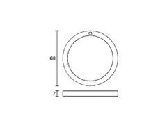 Fjord Outdoor Opbouwspot LED Rond Touch 2W