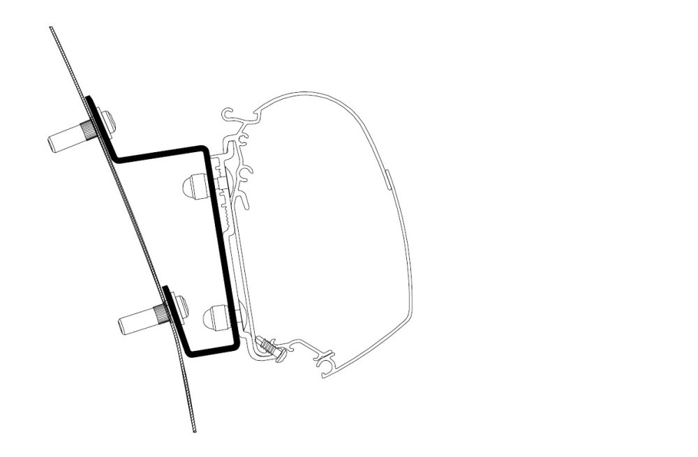 Thule Thule Ford Transit H3 Adapter >2014 (LHD)