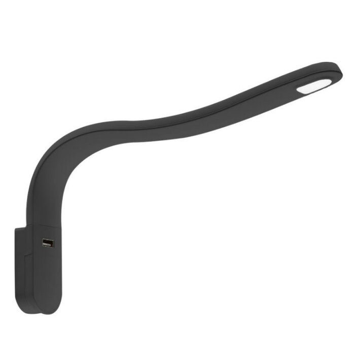 FjordOutdoor LED Lamp met Zwanenhals S Flexibel 12V Zwart