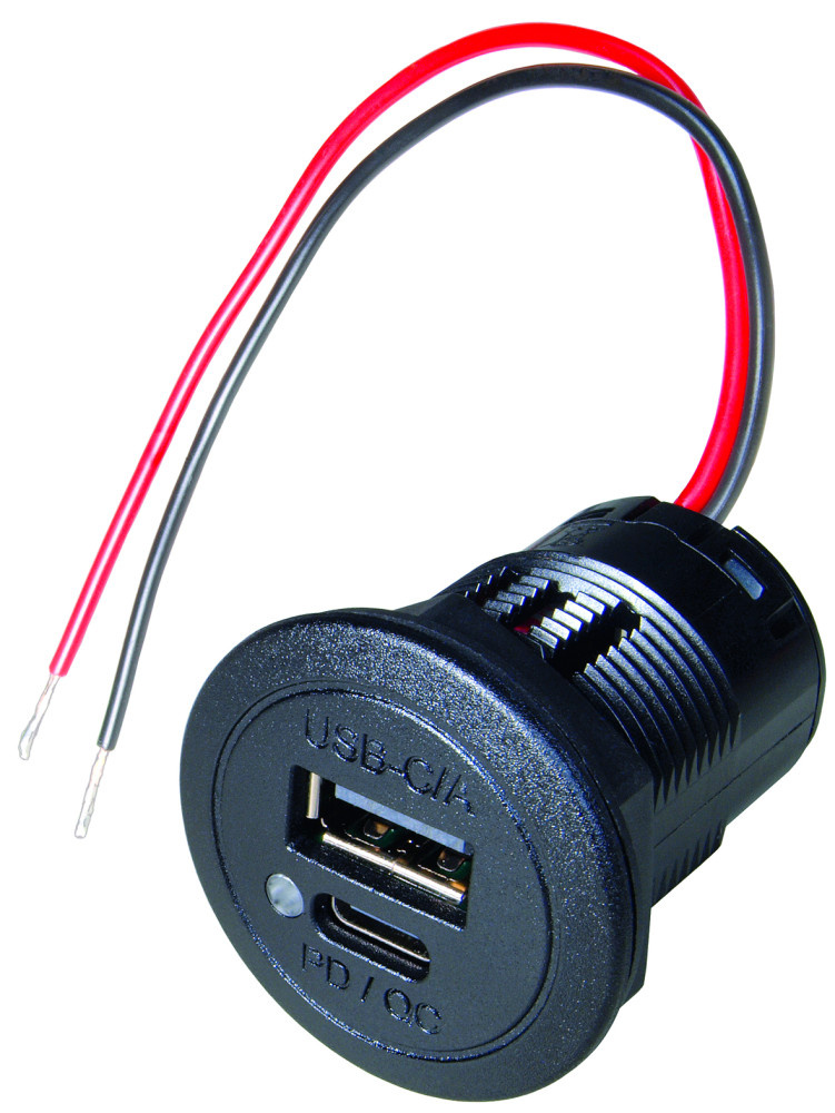 Fjord Outdoor 5 stuks Power USB C/A Inbouwdoos Quick Charge incl LED
