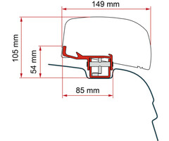 Fiamma Fiamma VW T5/T6 Kit H1-L1/L2 >2003 F40Van