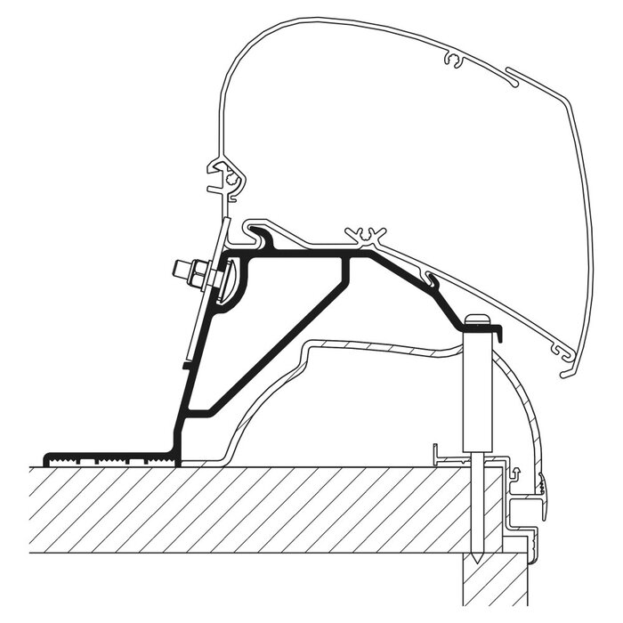Thule Hobby Caravan Roof Adapter vanaf 2014