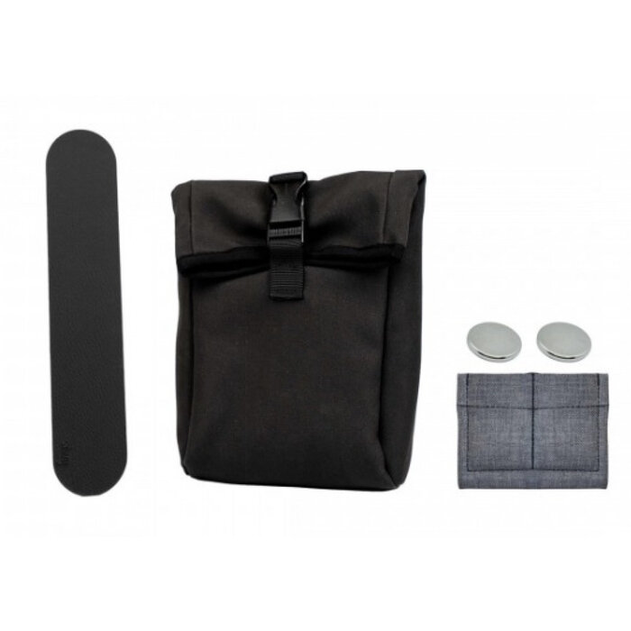 Silwy Silwy Magnetische Tas Zwart incl Metalen Strip 25cm S