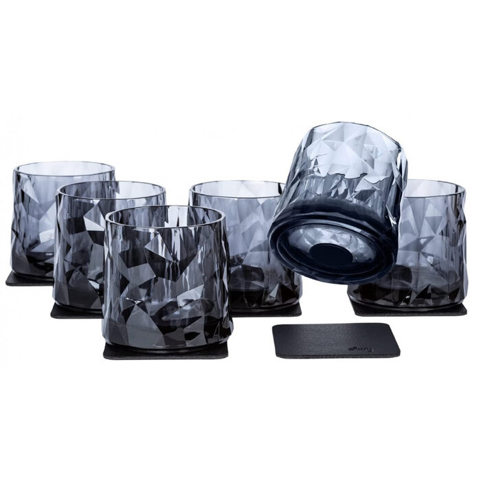 Silwy Silwy Whiskey Glazen 0.25L Grijs 6st.