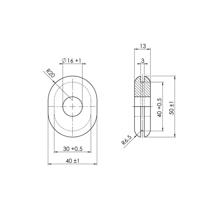 AL-KO AL-KO Reservewielhouder EH1 Rubber Ovaal >2013
