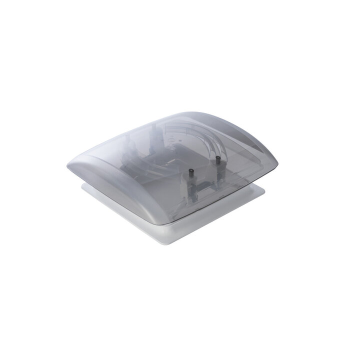 MPK MPK Dakluik VisionVent S Pro Signaalwit-Smoke 28x28cm Vliegenplissé