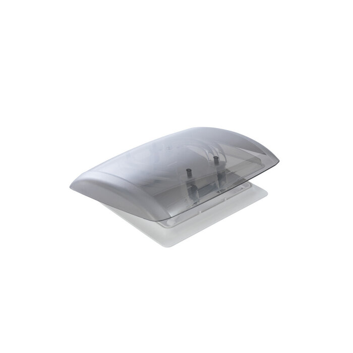 MPK MPK Dakluik VisionVent S Pro Signaalwit-Smoke 28x28cm Vliegenplissé