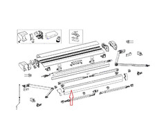 Thule Thule 6300 Lead Rail 3.50 Wit