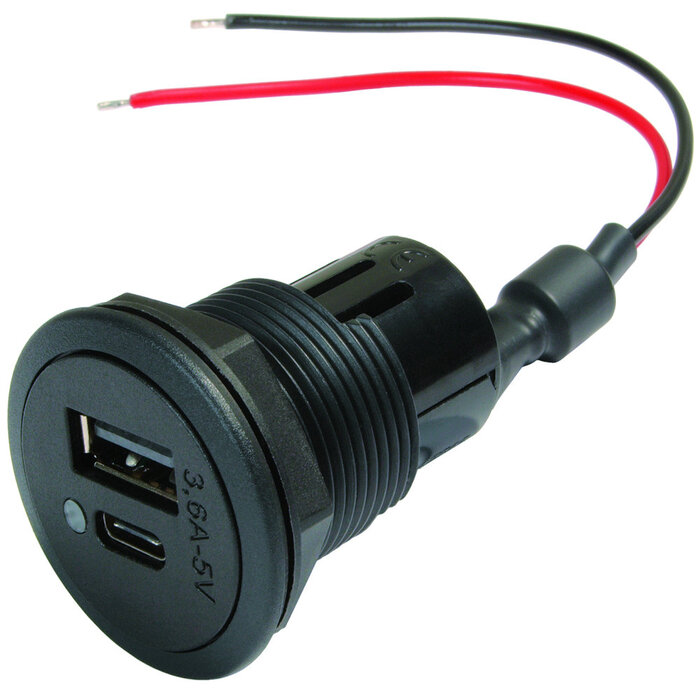 FjordOutdoor Power USB 3600mA + USB C/A Inbouwdoos