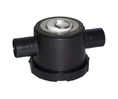 Reich Reich afvoerplug zwart 33 mm met 2 aansl.