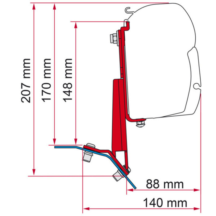 Fiamma Fiamma Kit Ford Custom Deep Black F45-F43